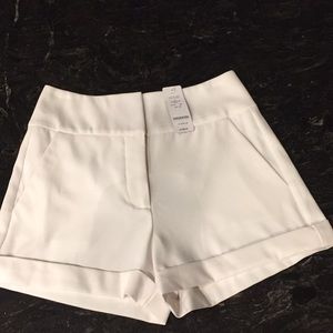 White Bebe dress shorts